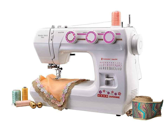Usha Janome Wonder Stitch Plus With Hard Cover And More Advanced Features