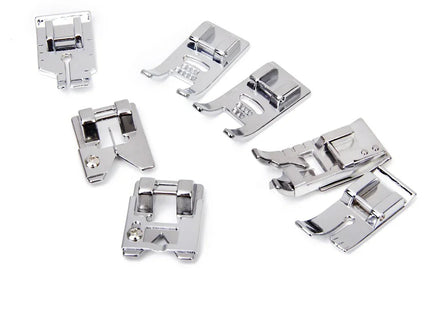 Imported 32 Sewing Machine Presser Foot Kit fit for Brother Singer Janome (Silver) - Bazar91
