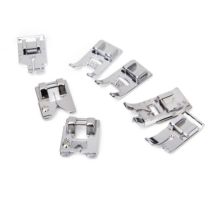 Imported 32 Sewing Machine Presser Foot Kit fit for Brother Singer Janome (Silver) - Bazar91