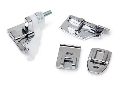 Imported 32 Sewing Machine Presser Foot Kit fit for Brother Singer Janome (Silver) - Bazar91