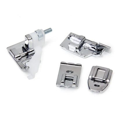 Imported 32 Sewing Machine Presser Foot Kit fit for Brother Singer Janome (Silver) - Bazar91