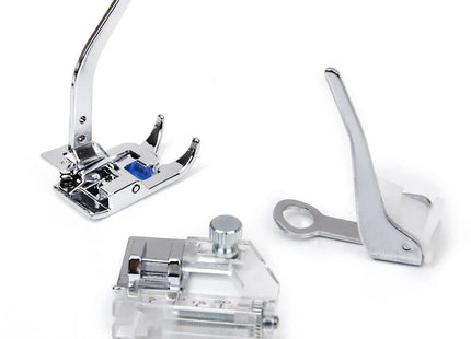 Imported 32 Sewing Machine Presser Foot Kit fit for Brother Singer Janome (Silver) - Bazar91