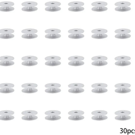 30pcs Aluminum Metal Bobbins for All Tailor, High Industrial Sewing Machine and Umbrella Sewing Machine Parts - Bazar91