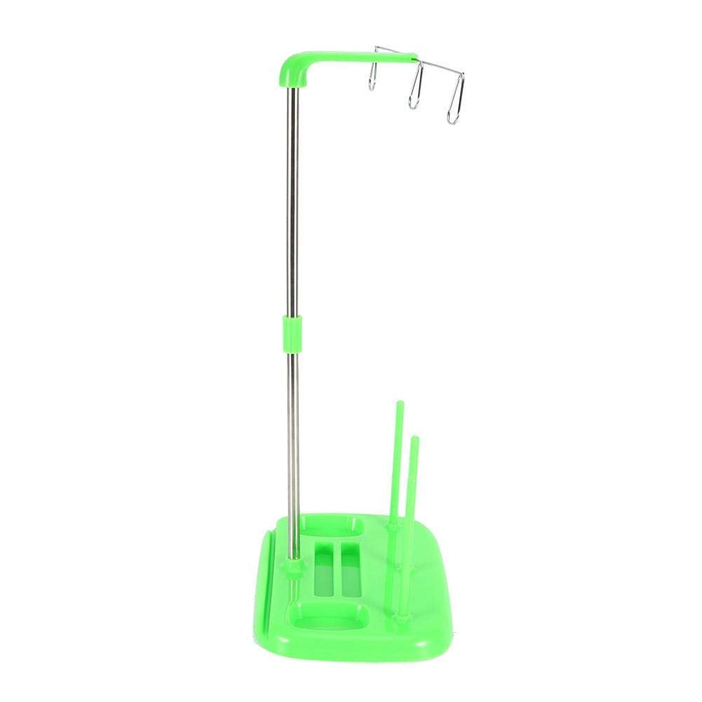 Cones Spool Stand, 3 Cones Embroidery Thread Holder Spool Stand for Household Sewing Machine, Sewing Machine Parts(Green)