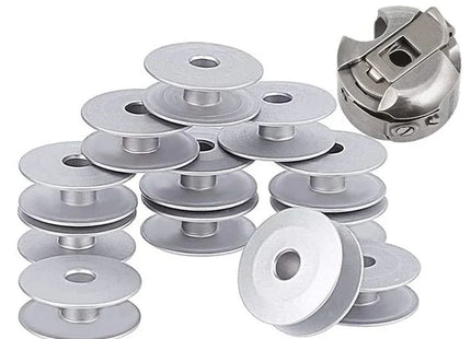 2pcs Bobbin Case with 12pcs Aluminum Bobbins for Tailor, High Industrial Sewing Machine and Umbrella Sewing Machine Parts✅ - Bazar91