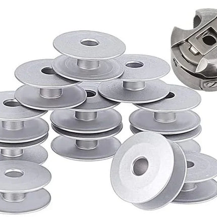 2pcs Bobbin Case with 12pcs Aluminum Bobbins for Tailor, High Industrial Sewing Machine and Umbrella Sewing Machine Parts✅ - Bazar91