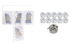 11,14,16,18 Needles + 10 Bobbins + Bobbin Case Number Needle for Automatic Sewing Machines Pack of 4 (40 Pieces) Crafts Needle