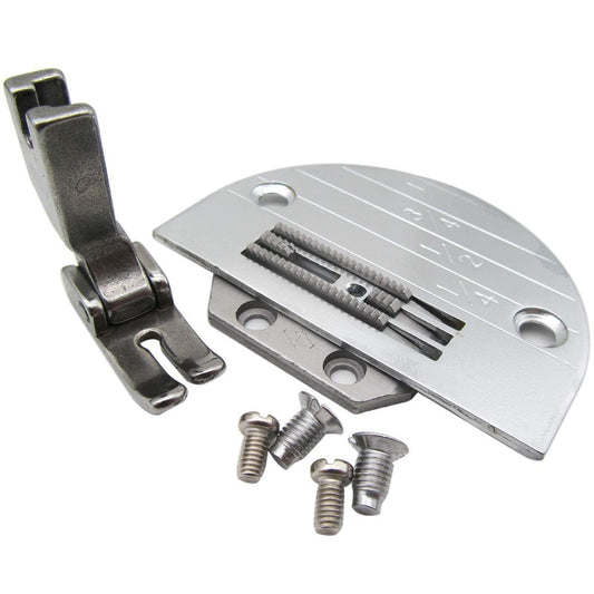 E Type Feed Dog, Needle Plate and Presser Foot Set for Tailor, High Industrial Sewing Machine and Umbrella Sewing Machine Parts