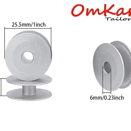30pcs Aluminum Metal Bobbins for All Tailor, High Industrial Sewing Machine and Umbrella Sewing Machine Parts ✅