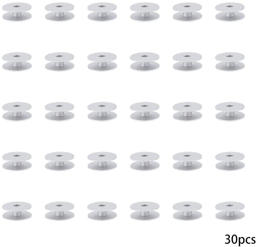 30pcs Aluminum Metal Bobbins for All Tailor, High Industrial Sewing Machine and Umbrella Sewing Machine Parts ✅