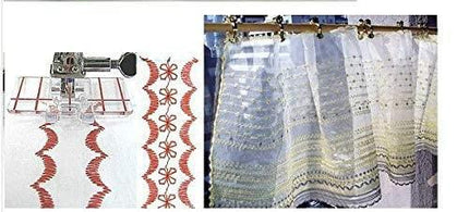 Boundless® Domestic Sewing Machine Parts Presser Foot Border Guide Foot 605 for Janome Brother Juki and So On 6Mm