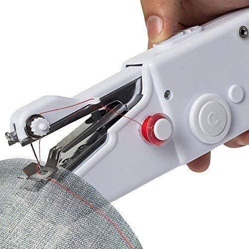 P M H Handy Sewing/Stitch Handheld Cordless Portable White Sewing Machine for Home Tailoring,
