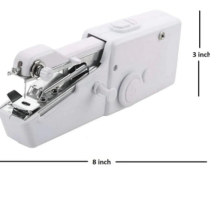 P M H Handy Sewing/Stitch Handheld Cordless Portable White Sewing Machine for Home Tailoring,