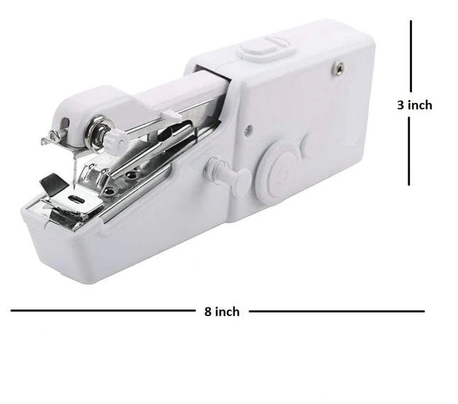 P M H Handy Sewing/Stitch Handheld Cordless Portable White Sewing Machine for Home Tailoring,