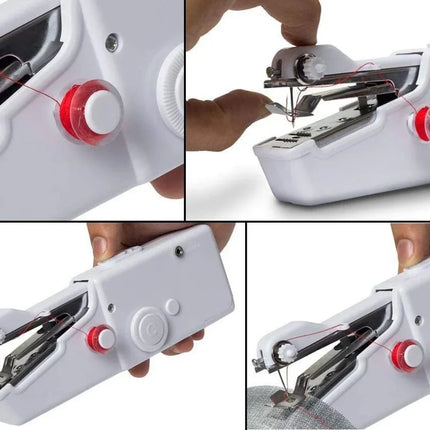 P M H Handy Sewing/Stitch Handheld Cordless Portable White Sewing Machine for Home Tailoring,