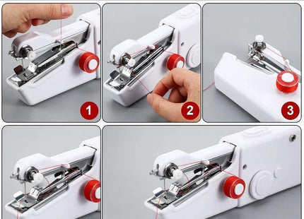 P M H Handy Sewing/Stitch Handheld Cordless Portable White Sewing Machine for Home Tailoring,