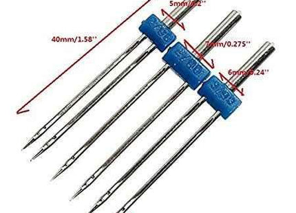 High quality 3Pcs/set sewing needle Double twin Needles