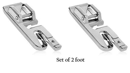 Steel Pico Snap-on Foot for All Automatic Sewing Machines 2 Pieces (Singer/Usha/Brother/Rajesh)