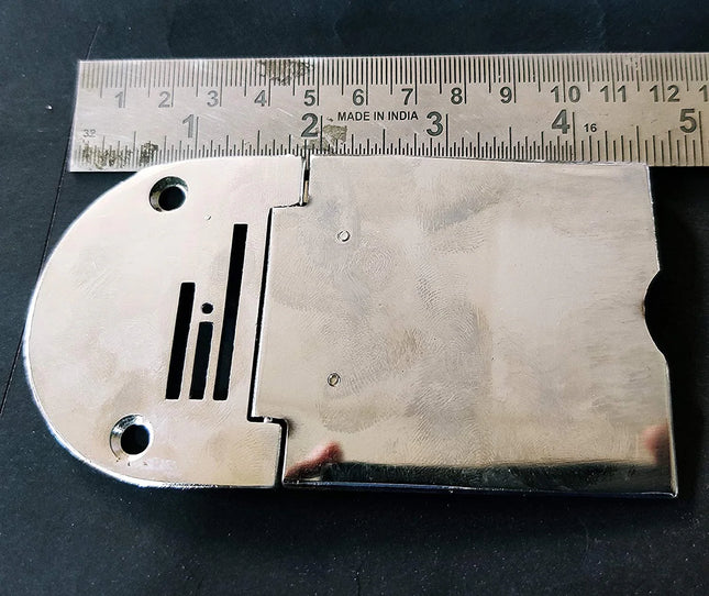 Folding Slide Needle Plate for Domestic Sewing Machines
