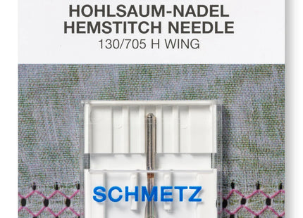 Wing needle for hemstitch