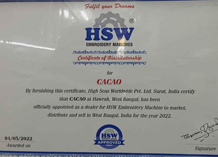 HSW 1218 Single Head Computerized Embroidery Machine