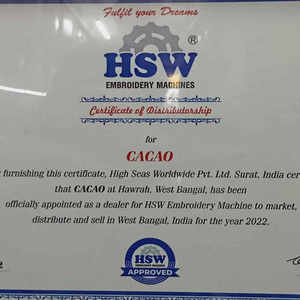 HSW 1218 Single Head Computerized Embroidery Machine