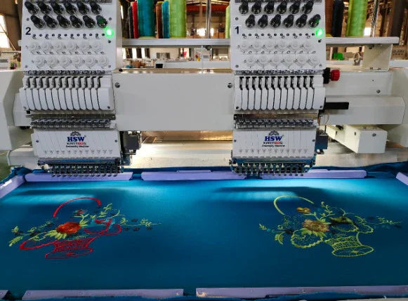HSW 2X2424 Double Head Embroidery Machine