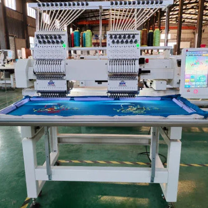 HSW 2X2424 Double Head Embroidery Machine