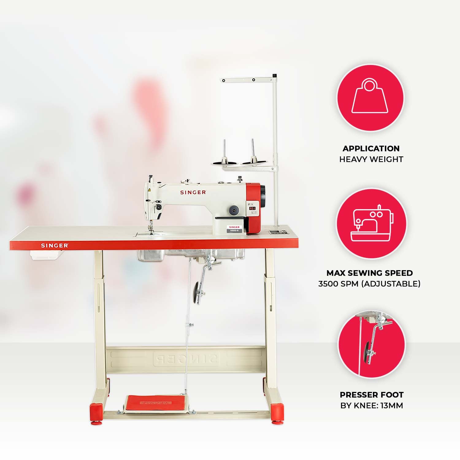 Singer Industrial Sewing Machine 9900H (Single Needle Heavy Duty Lockstitch) only on Bazar91