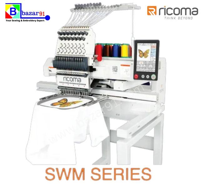 Ricoma SWM-2001-8S Single Head Embroidery Machine - Bazar91