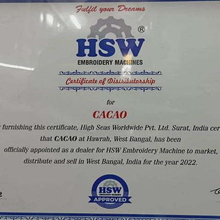 HSW 1218 Single Head Computerized Embroidery Machine