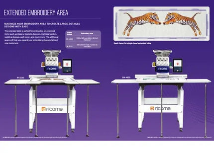 Ricoma SWD 1501 10S Commercial Embroidery Machine 500x800 MM - Bazar91