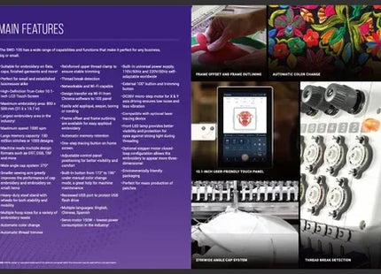 Ricoma SWD 1501 10S Commercial Embroidery Machine 500x800 MM - Bazar91