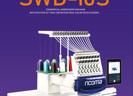 Ricoma SWD 1501 10S Commercial Embroidery Machine 500x800 MM - Bazar91