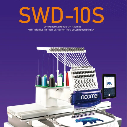 Ricoma SWD 1501 10S Commercial Embroidery Machine 500x800 MM - Bazar91