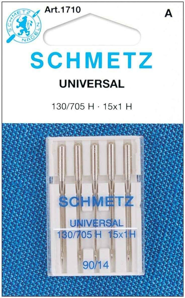 Schmetz Universal Sewing Machine Needles (10pcs)130/705H 15x1H Size 90/14