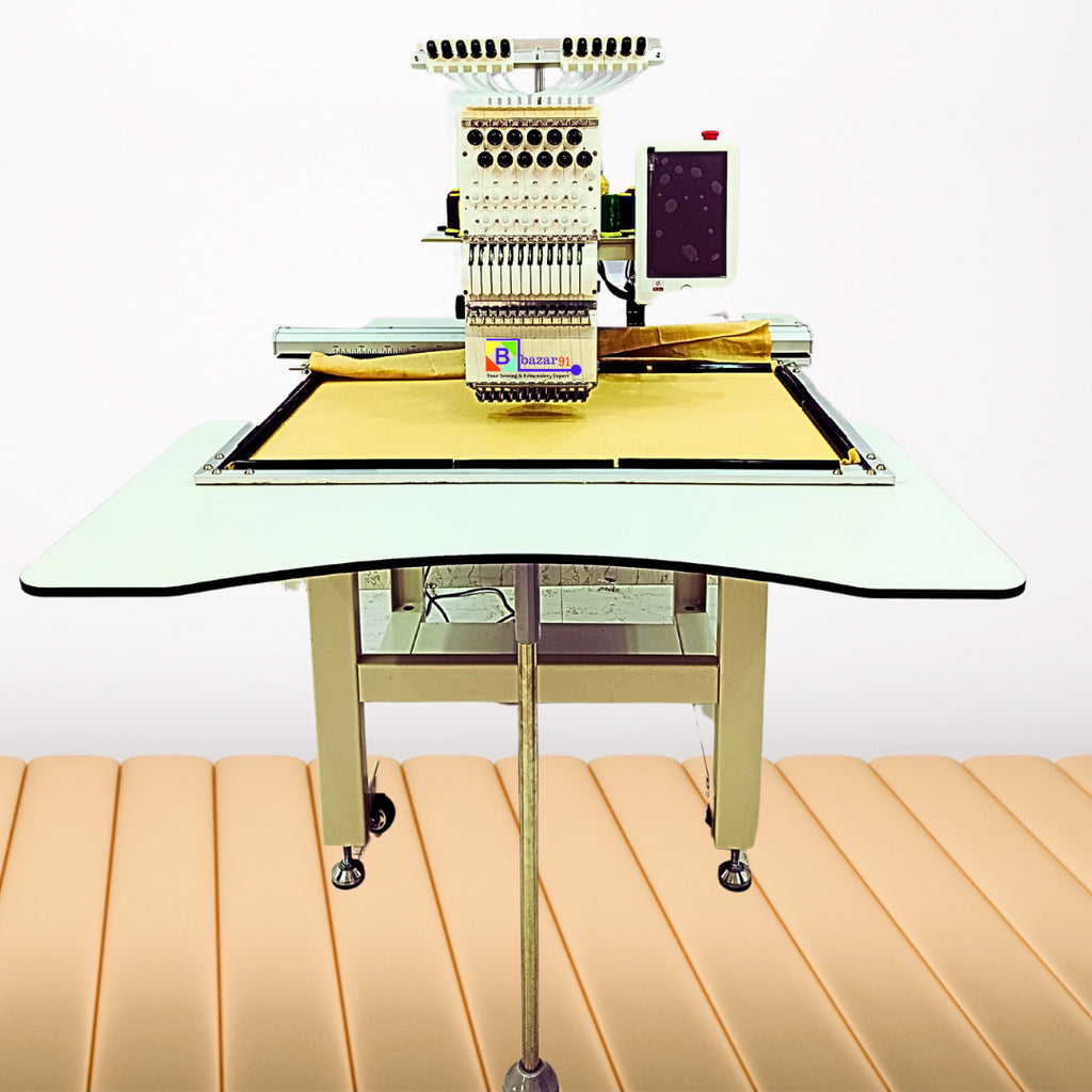 Bazar91 2032 Single Head 12 Needle Computerized Embroidery Machine 500 mm/800 mm
