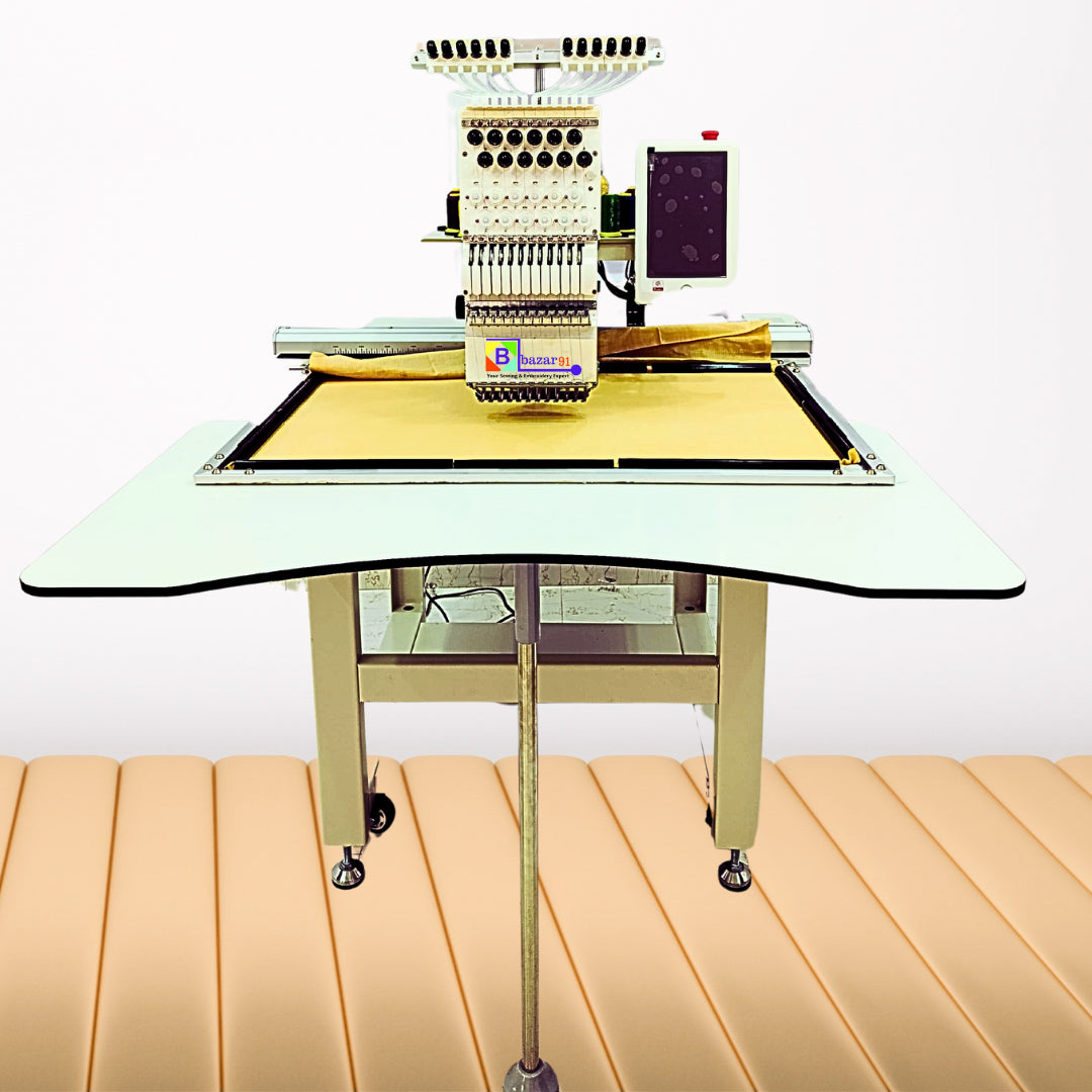 Bazar91 2032 Single Head 12 Needle Computerized Embroidery Machine 500 mm/800 mm