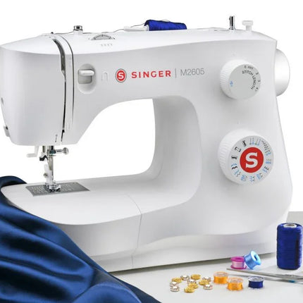 Singer M2605 Electric Sewing Machine Inbuilt 19 & 32 Stitch Function - Bazar91