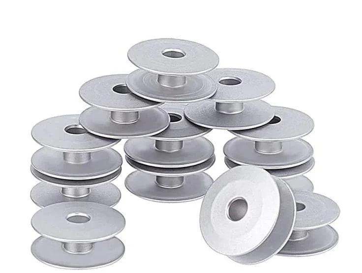 30pcs Aluminum Metal Bobbins for All Tailor, High Industrial Sewing Machine and Umbrella Sewing Machine Parts ✅ - Bazar91
