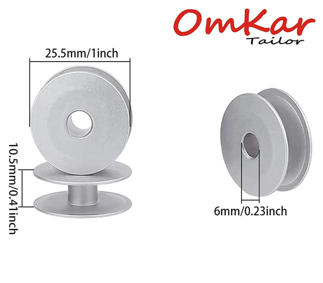 30pcs Aluminum Metal Bobbins for All Tailor, High Industrial Sewing Machine and Umbrella Sewing Machine Parts ✅ - Bazar91