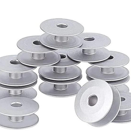 30pcs Aluminum Metal Bobbins for All Tailor, High Industrial Sewing Machine and Umbrella Sewing Machine Parts ✅