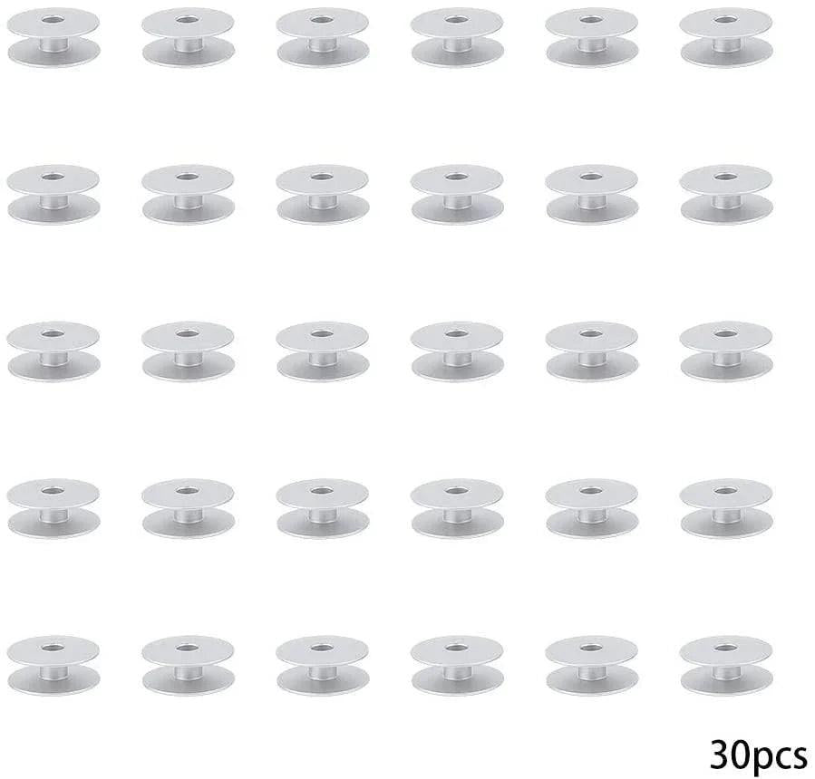 30pcs Aluminum Metal Bobbins for All Tailor, High Industrial Sewing Machine and Umbrella Sewing Machine Parts ✅