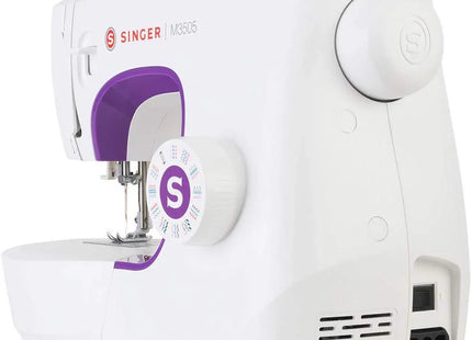 Singer M3505 Professional Sewing Machine - 34 Functions, Automatic Stapler, Creative Sewing for All Fabrics, Electric, Portable, Easy Stitching for Beginners - Black