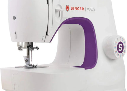 Singer M3505 Professional Sewing Machine - 34 Functions, Automatic Stapler, Creative Sewing for All Fabrics, Electric, Portable, Easy Stitching for Beginners - Black