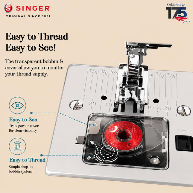 Singer4323 Heavy Duty 23 Inbuilt Stitch Auto Zigzag Sewing Machine