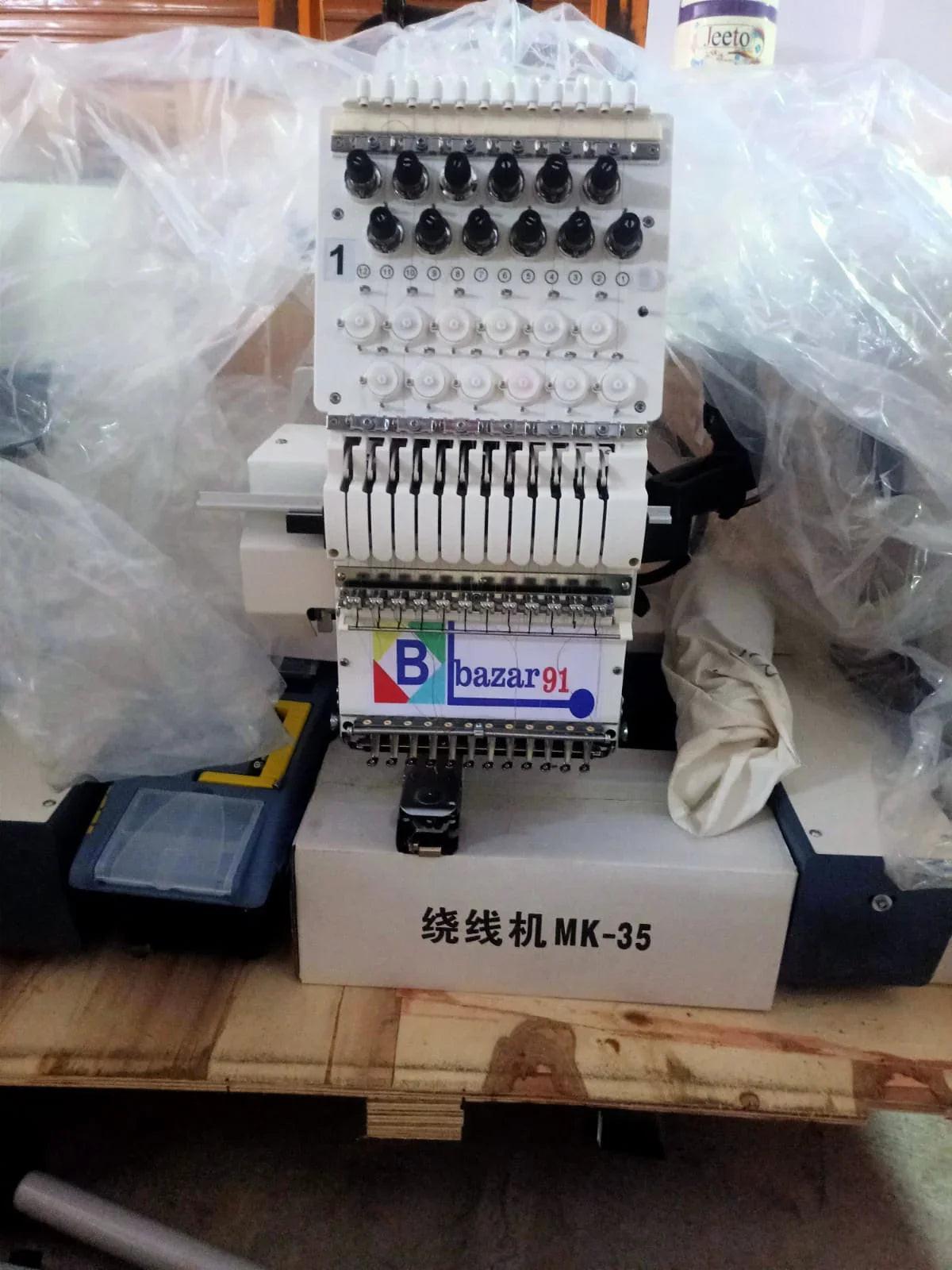 Bazar91 2032 Single Head 12 Needle Computerized Embroidery Machine 500 mm/800 mm - Bazar91
