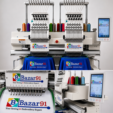 Bazar91 AURION PRO 1202 2 Head Industrial Embroidery Machine