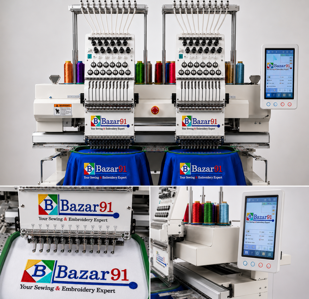 Bazar91 AURION PRO 1202 Double Head Industrial Embroidery Machine