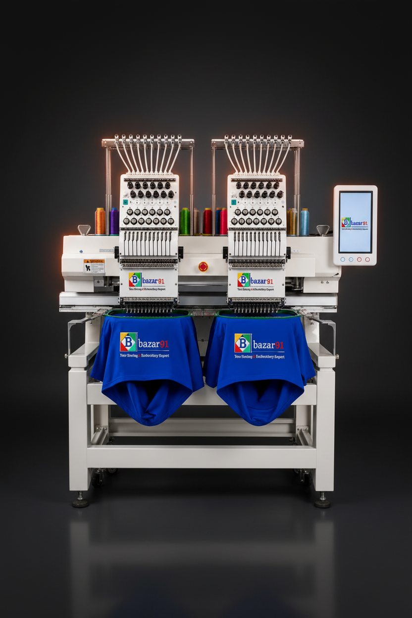 Bazar91 AURION PRO 1202 Double Head Industrial Embroidery Machine